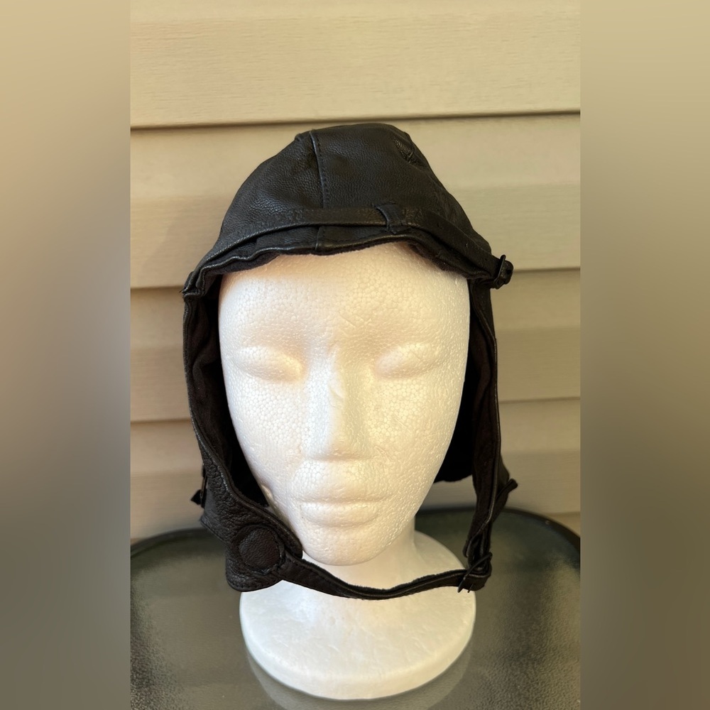 3572_ROTHCO WWII STYLE LEATHER PILOT HELMET Sz XL/XXL